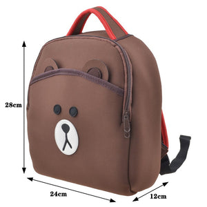 28cm Cartoon Bear Neoprene Kindergarten Backpack - Free Shipping