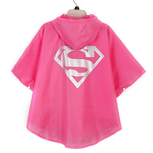 Kids Poncho Style Raincoat Waterproof - Free Shipping to N.A.