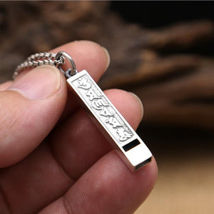 Mantra long whistle buddha pendant & necklace for men and women - Free Shipping Throughout North America - Please allow 15-30 days
