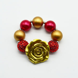 19cm Princess Gold Flower Bracelet - Free Shipping to N.A.