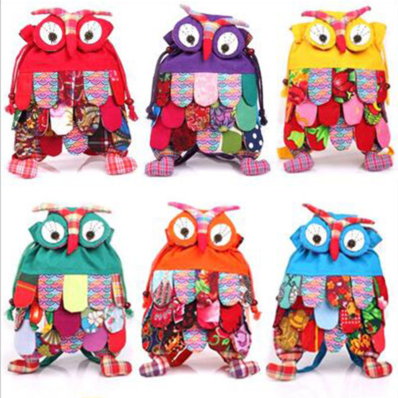 27cm So Cute!! Cartoon Owl Kid Backpack - Free Shipping to N.A.