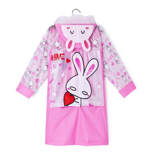Long Style Kids Raincoat - Free Shipping to N.A.