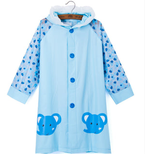 Long Style Kids Raincoat - Free Shipping to N.A.