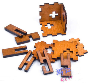 Wooden Box Puzzle Brain Teaser  Educational Wood Puzzles for Kids and Adult - Free Shipping to N.A.