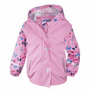 Kids Mountain Jackets Cartoon Print Waterproof Hooded Coat for Girls & Boys - Free Shipping to N.A.