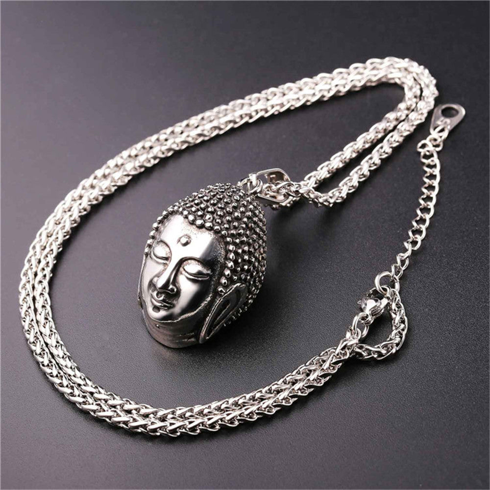 Buddha necklace for men & women with stainless steel chain - Free Shipping Throughout North America - Please allow 15-30 days