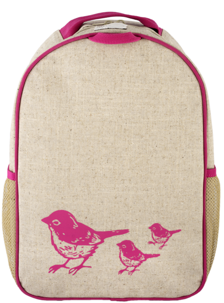 Pink Birds Toddler Backpack