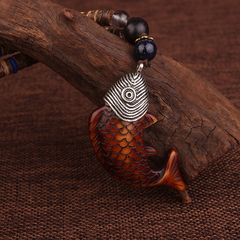 Sandalwood vintage pendants  buddha fish - Free Shipping Throughout North America - Please allow 15-30 days