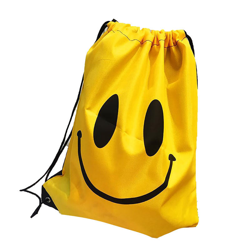 41cm Happy Face Waterproof Backpack Beach and Pool Drawstring Bag - Free Shipping N.A.