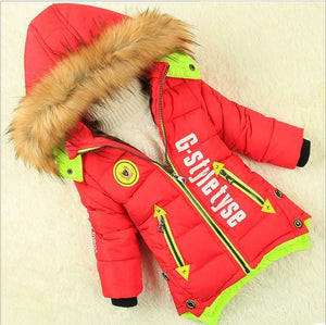 Warm Hooded Winter Jacket, boys and girls