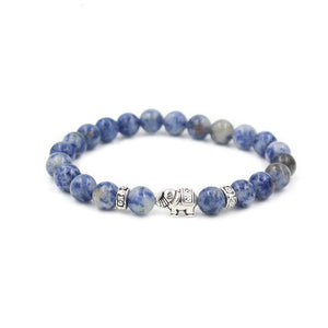 New! Stone Bead Bracelet For Girls, Women & Men Beautiful Elephant Charm. Free Shipping N.A. Wide. Please allow 16-26 days for delivery.